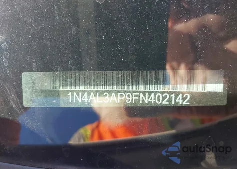 2015 Nissan Altima 2.5 S из США, поврежденный, VIN 1N4AL3AP9FN402142